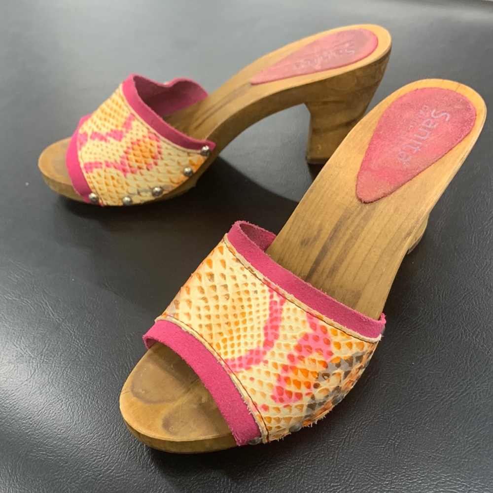 Sanita clog sandal Reptile Print Open Toe EU 36